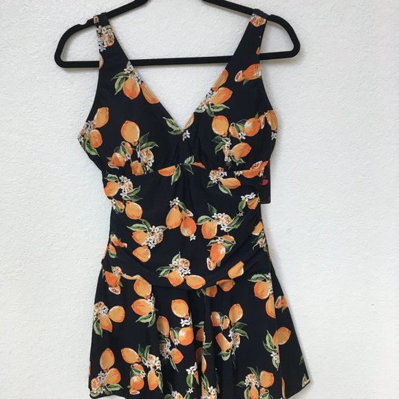 Shekini Other - Shekini One Piece Swimsuit Swim Dress NWT LG 12-14